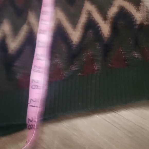 Northern Isles Vintage Zig Zag Knit Grandpa Sweater XL Retro 90s Style - Picture 9 of 11